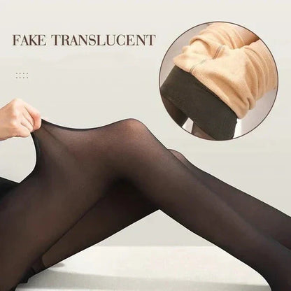 💖🔥🖤Black Friday Sale-50% OFF🔥Flawless Legs Fake Translucent Warm Tights