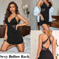 Sexy Spitzen-Netz-Dessous mit Seitenschlitz