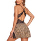 Sexy Spitzen-Netz-Dessous mit Seitenschlitz