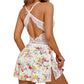 Sexy Spitzen-Netz-Dessous mit Seitenschlitz