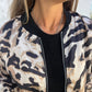 🌸Frühjahrsverkauf 50% Rabatt🌸Frühling Damen Reißverschluss Zebra Druck einteilige Jacke