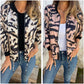 🌸Frühjahrsverkauf 50% Rabatt🌸Frühling Damen Reißverschluss Zebra Druck einteilige Jacke